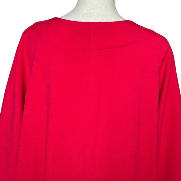 Lane Bryant Women’s Open Front Red Knit Coat Plus Size 26-28 Waterfall Unlined - Picture 5 of 8